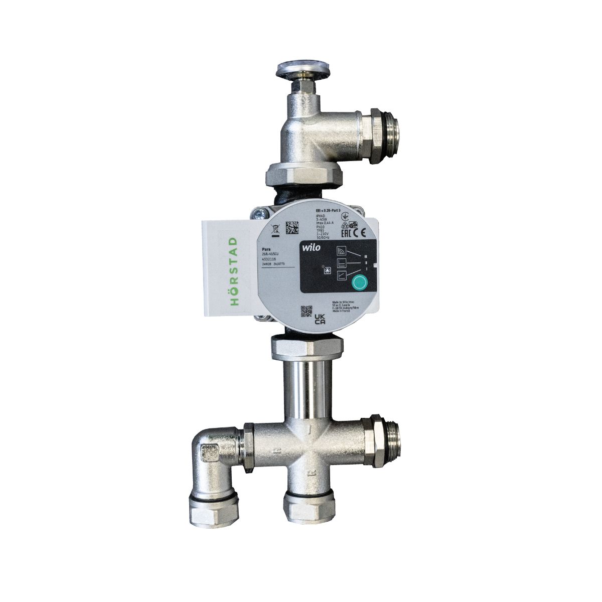 Heat pump mixing pump set