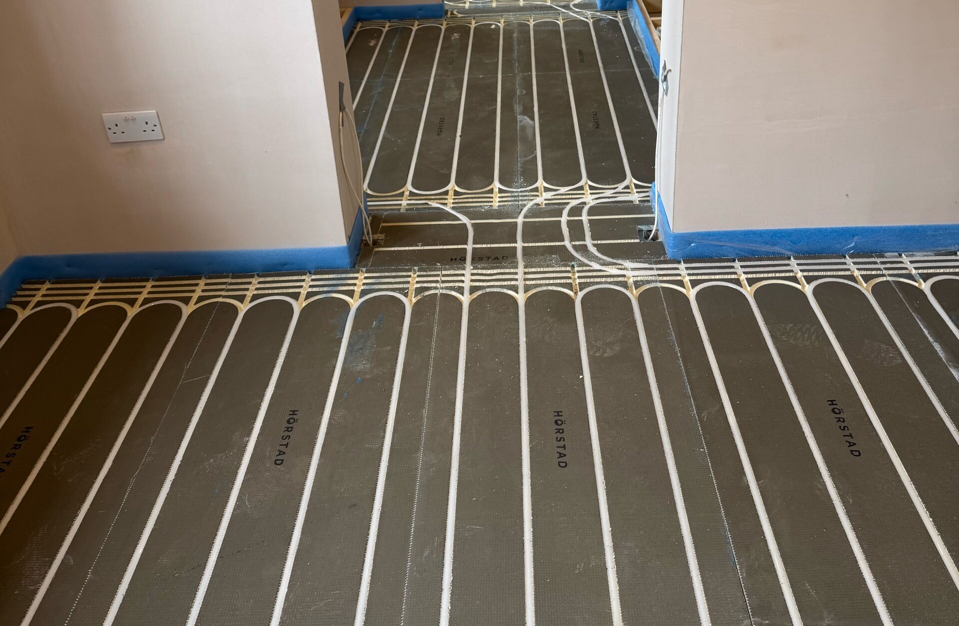 underfloor heating upstairs installation